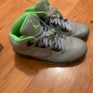 Air jordan 5 green beans